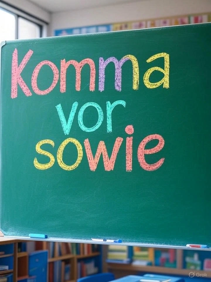 Komma vor sowie Grammatikregel erklärt
