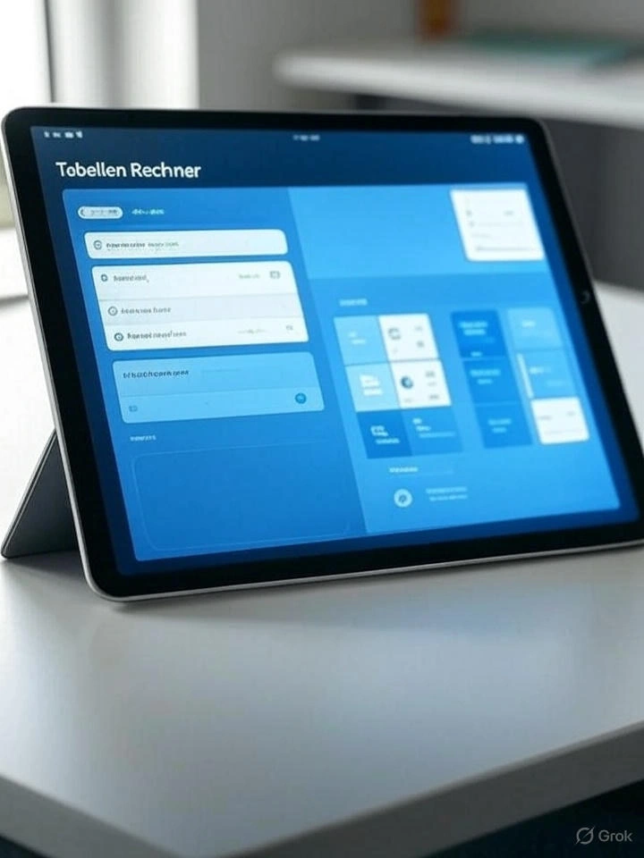 Tabellen Rechner für schnelle Tabellenberechnung